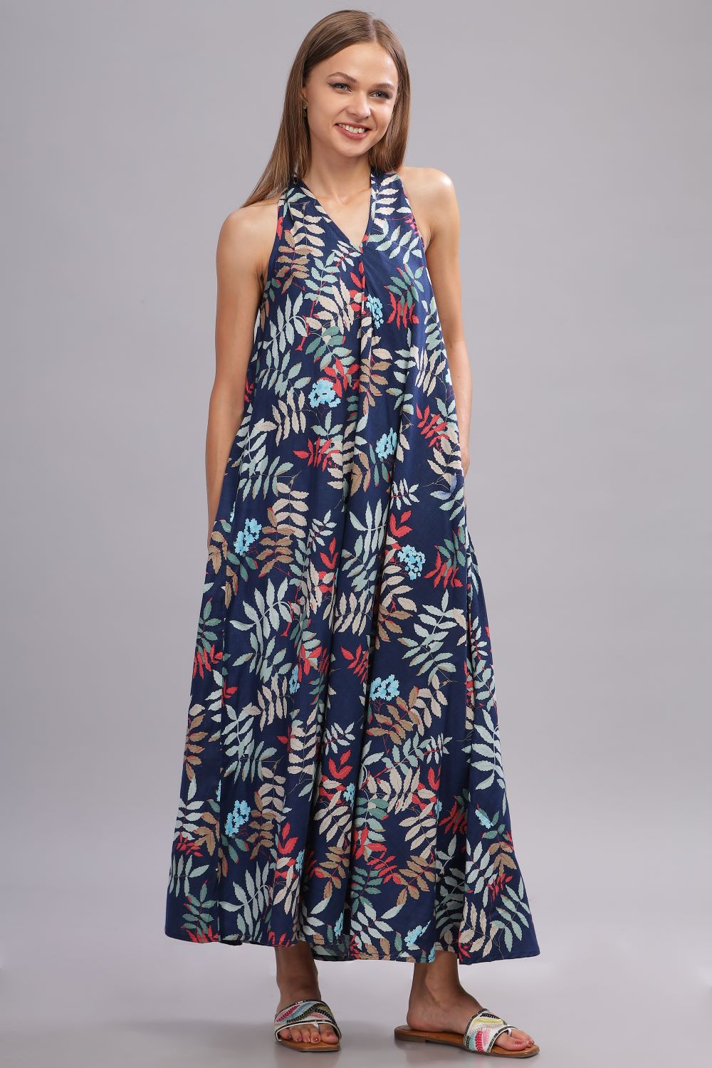 Nirali Blue Long Dress