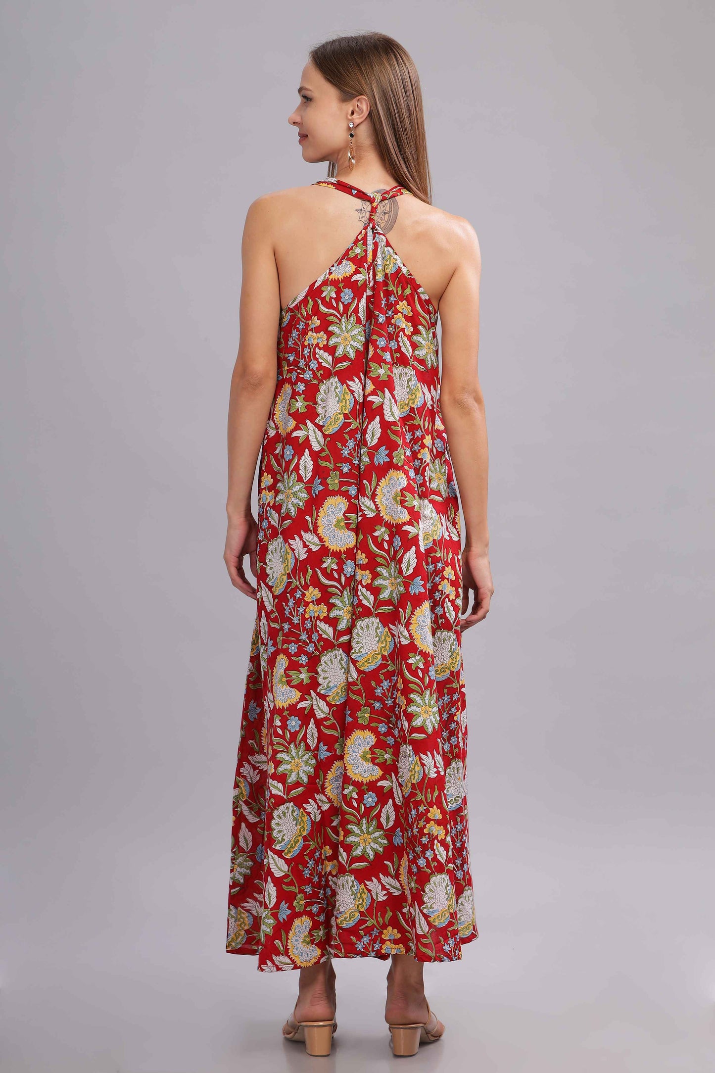 Nirali Red Long Dress