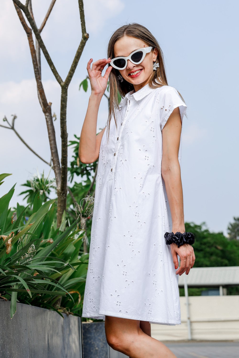 White Shirt Dress