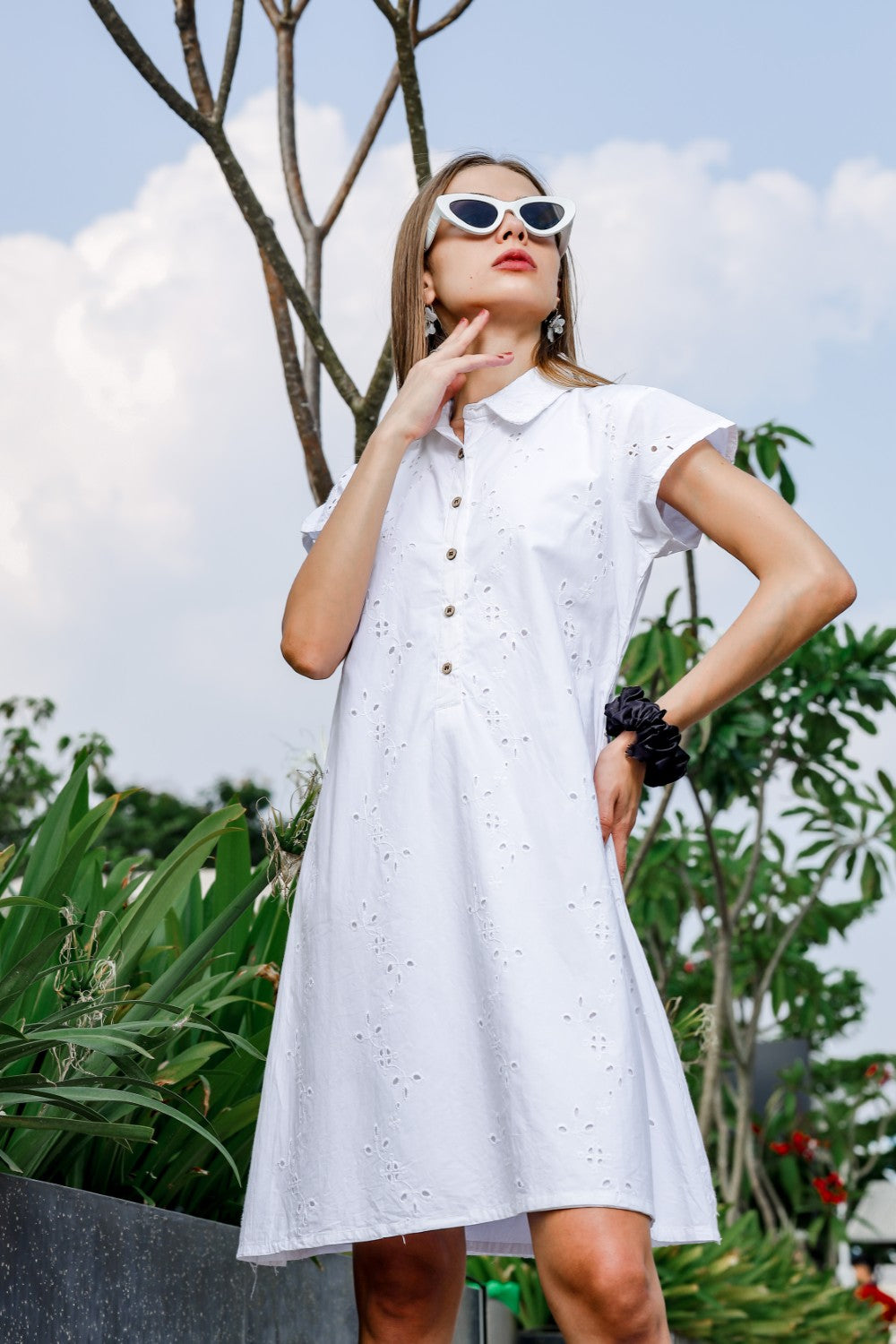 White Shirt Dress