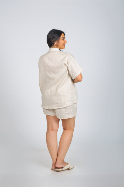 Almond linen Co-ord