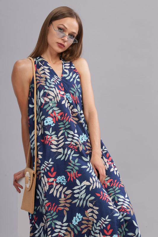 Nirali Blue Long Dress