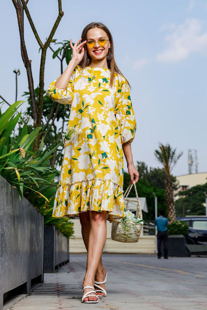 Lemony Yellow Dress