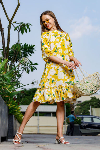 Lemony Yellow Dress