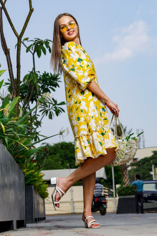 Lemony Yellow Dress