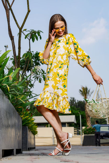 Lemony Yellow Dress