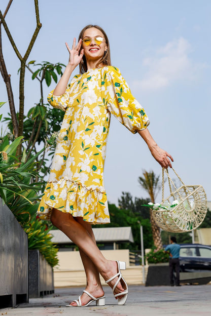 Lemony Yellow Dress