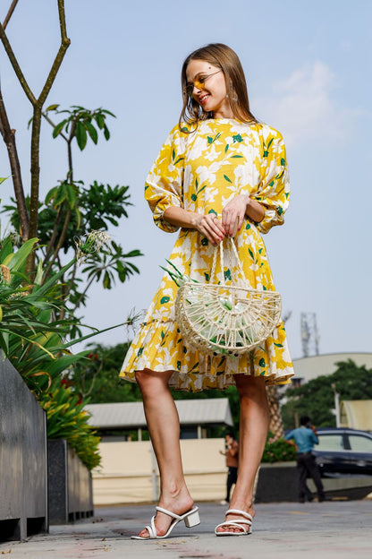 Lemony Yellow Dress