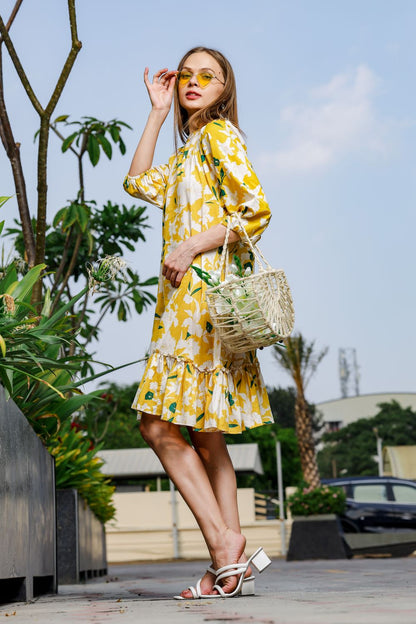 Lemony Yellow Dress