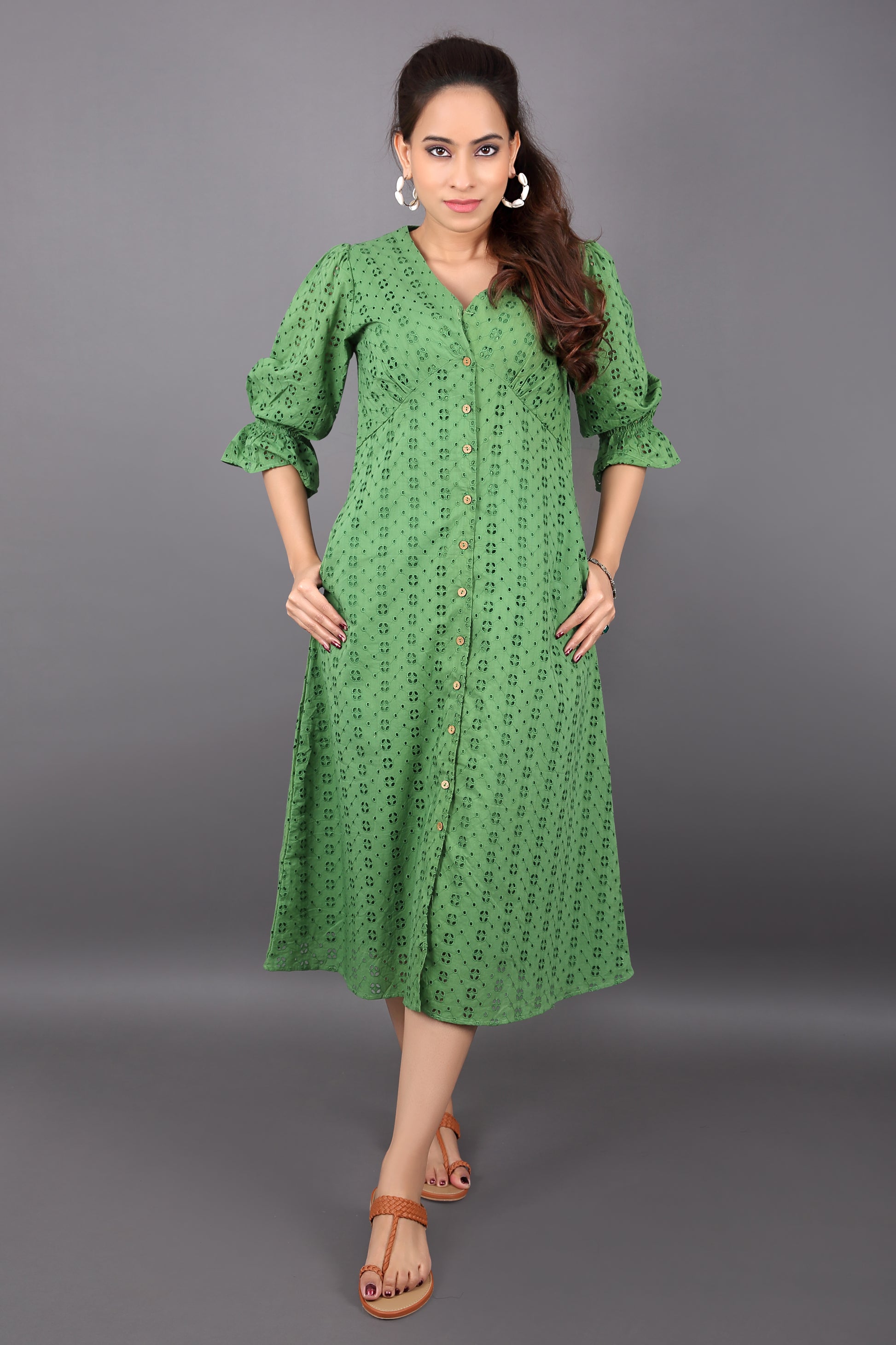 Two Piece Light Sky Blue Dresses Forest Green Schiffli Dress The Pure Loom Two Piece Light Sky Blue Dresses Forest Green Schiffli Dress The Pure Loom