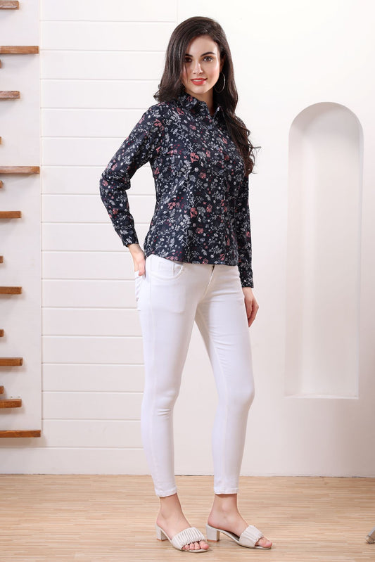 Women Black Casual Shirt