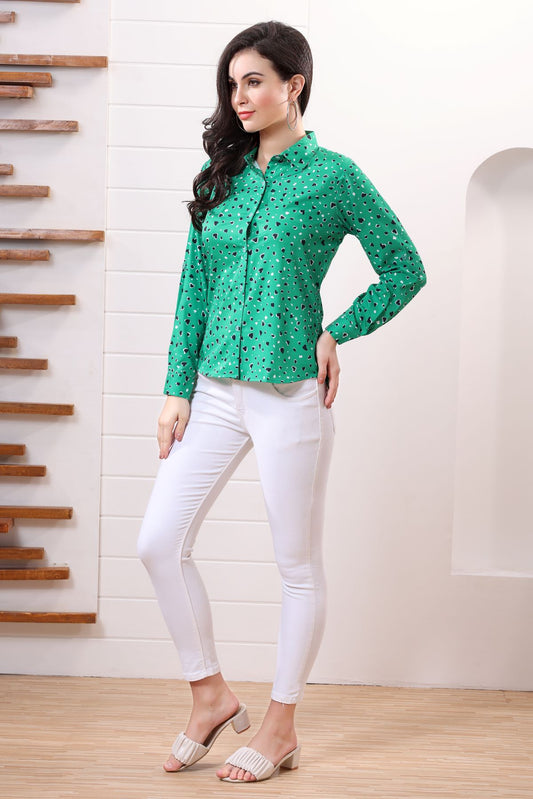 Green Casual Shirt
