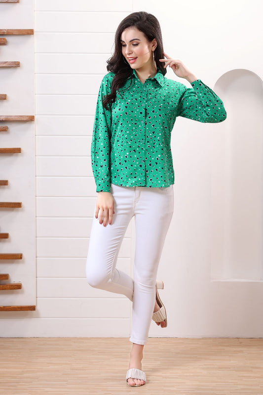 Green Casual Shirt