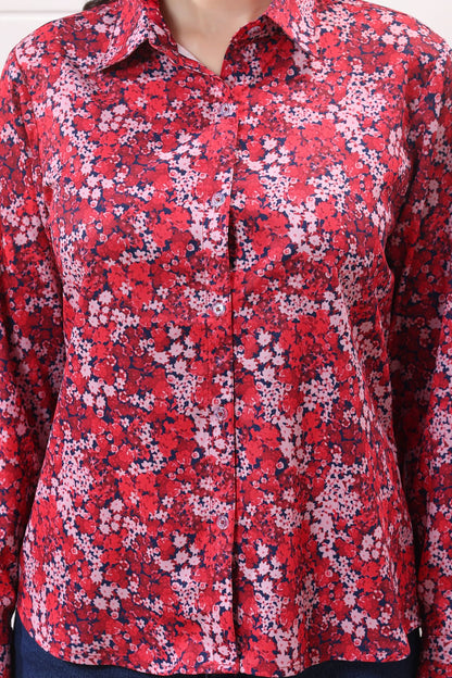 Red Casual Shirt